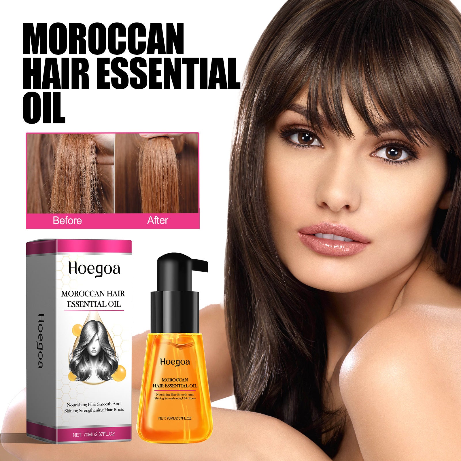 Huile essentielle de soin capillaire hydratante et réparatrice sèche et frizz