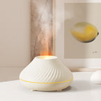 Date RVB Flamme Arôme Diffuseur 130Ml 3d Coloré Flamme Humidificateur Feu Volcan Diffuseur Flamme
