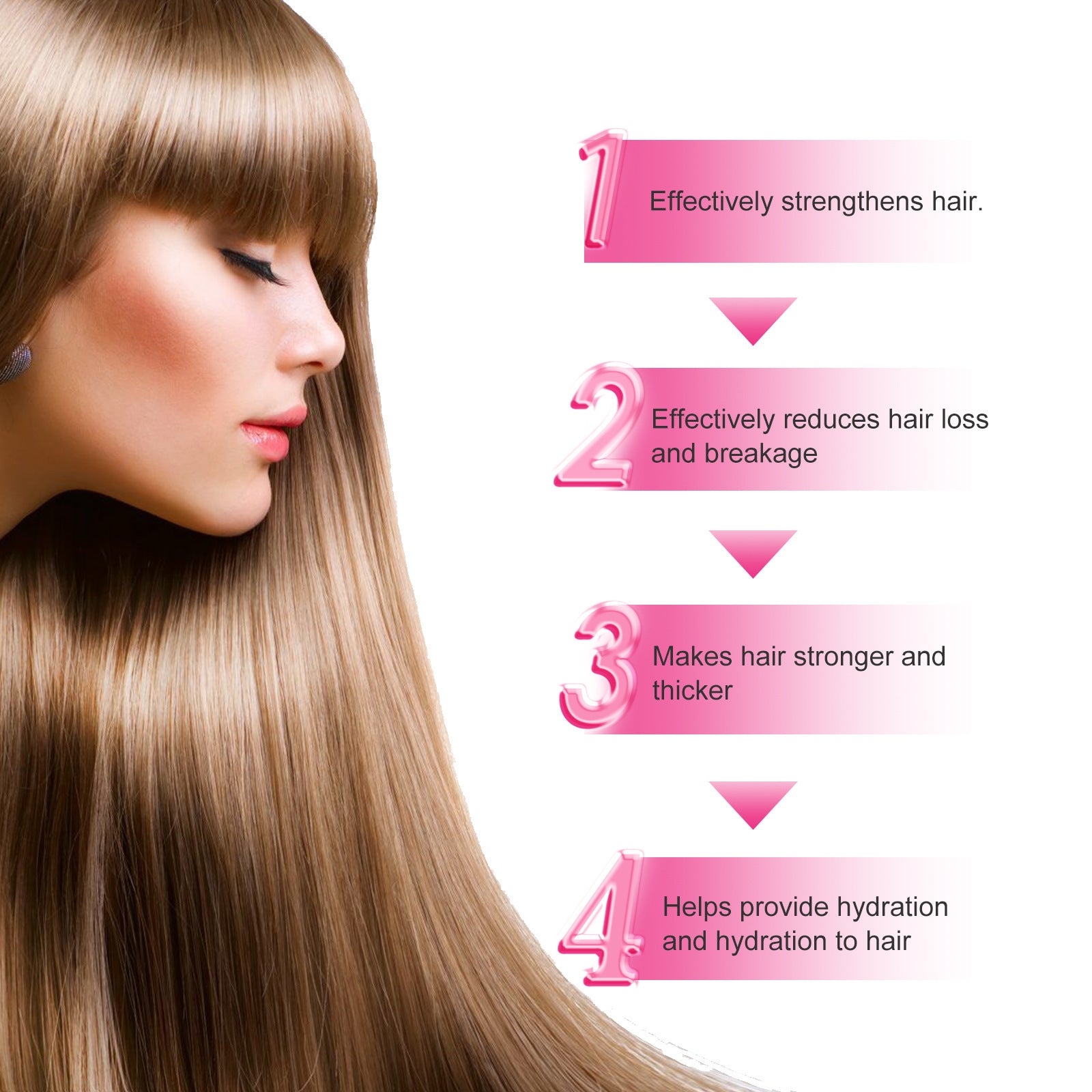 Huile essentielle de soin capillaire hydratante et réparatrice sèche et frizz